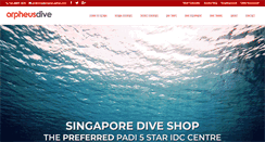 Desktop Screenshot of orpheusdive.com